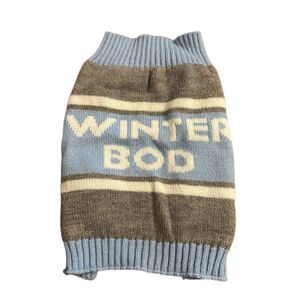 Winter Bod Dog Sweater Sz M